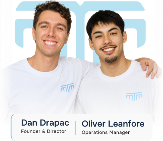 Dan Drapac, Founder & Director, and Oliver Leanfore, Operations Manager